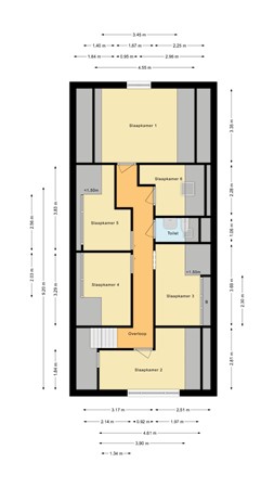 Floorplan - H.J. Kniggestraat 64, 9501 NG Stadskanaal